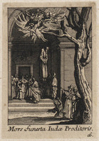 TvB G 4852
<br/>
Dood van Judas Iscariot ("Kleine Apostelserie")
<br/>
<em>Callot, Jacques (1592 - 1635) - kopie naar</em>